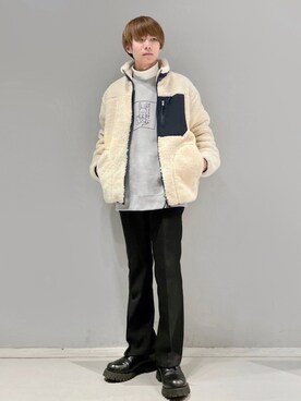 「CASPER JOHN（キャスパージョン）のアイテム（ブーツ）」を使った、omatsuさん（メンズ・169cm）の冬コーディネート