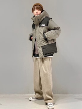 「JUNRED（ジュンレッド）のアイテム（ニットキャップ/ビーニー）」を使った、omatsuさん（メンズ・169cm）の冬コーディネート