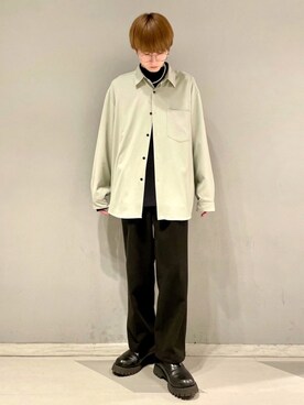 「CASPER JOHN（キャスパージョン）のアイテム（ブーツ）」を使った、omatsuさん（メンズ・169cm）の冬コーディネート