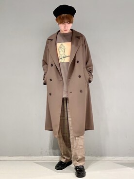 「JUNRED（ジュンレッド）のアイテム（スウェット）」を使った、omatsuさん（メンズ・169cm）の春コーディネート