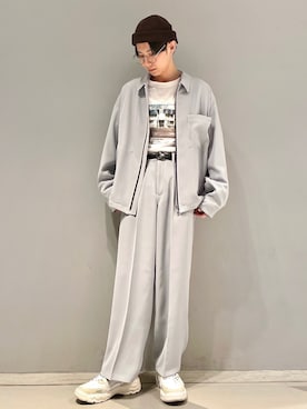 「JUNRED（ジュンレッド）のアイテム（ニットキャップ/ビーニー）」を使った、omatsuさん（メンズ・169cm）の春コーディネート