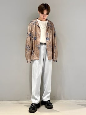 「FILA（フィラ）のアイテム（スニーカー）」を使った、omatsuさん（メンズ・169cm）の春コーディネート