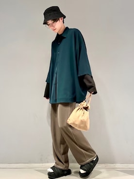 「JUNRED（ジュンレッド）のアイテム（帽子）」を使った、omatsuさん（メンズ・169cm）の春コーディネート
