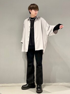 「CASPER JOHN（キャスパージョン）のアイテム（ブーツ）」を使った、omatsuさん（メンズ・169cm）の春コーディネート