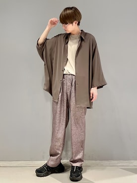 「FILA（フィラ）のアイテム（スニーカー）」を使った、omatsuさん（メンズ・169cm）の春コーディネート