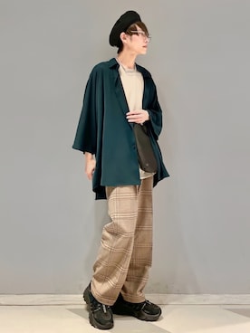 「FILA（フィラ）のアイテム（スニーカー）」を使った、omatsuさん（メンズ・169cm）の春コーディネート