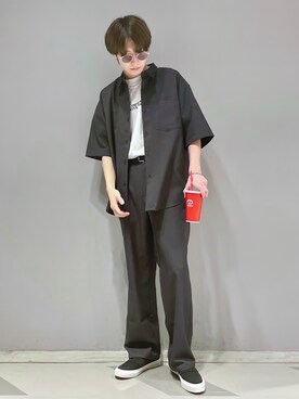 「CONVERSE（コンバース）のアイテム（その他シューズ）」を使った、omatsuさん（メンズ・169cm）の夏コーディネート