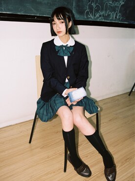 「アイテム（アンダーウェア）」を使った、_鹿六六_さん（レディース・164cm・10代）の夏コーディネート