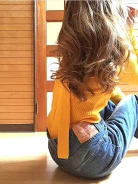 「ドラフトリーバイス」｜「アイテム（ニット/セーター）」を使った、N.aiさん（レディース・155cm）の冬コーディネート