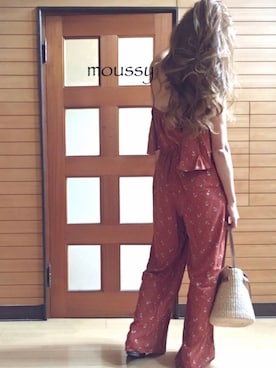 「アイテム（つなぎ/オールインワン、レッド系）」を使った、N.aiさん（レディース・155cm）の夏コーディネート
