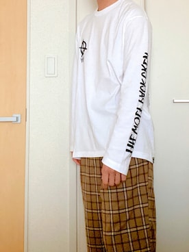 「WP（ダブリューピー）のアイテム」を使った、nozoさん（メンズ・174cm）の春コーディネート