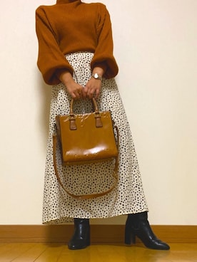 「Marc by Marc Jacobs（マークバイマークジェイコブス）のアイテム（アナログ腕時計）」を使った、mamiさん（レディース・152cm）の秋コーディネート