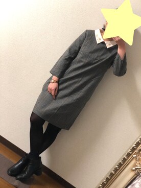 「きっちりスタイル」｜mxx.さん（レディース・147cm）の冬コーディネート