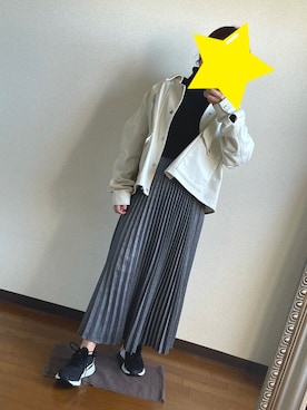 「JEANASIS（ジーナシス）のアイテム（デニムジャケット）」を使った、mxx.さん（レディース・147cm）の春コーディネート