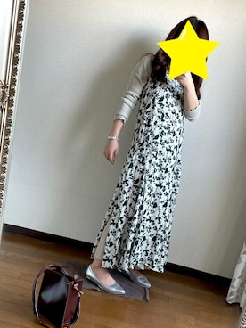 「スリット」｜「アイテム（腕時計）」を使った、mxx.さん（レディース・147cm）の春コーディネート