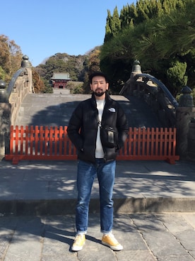 「ct70」｜「アイテム（ダウンジャケット/コート）」を使った、takumicさん（メンズ・182cm）の冬コーディネート