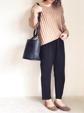 「Lattice（Lattice）のアイテム（アクセサリー）」を使った、yumi.さん（レディース・151cm）の冬コーディネート