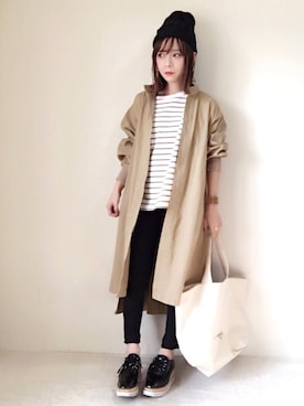 「SLY（スライ）のアイテム（その他アウター）」を使った、yumi.さん（レディース・151cm）の春コーディネート