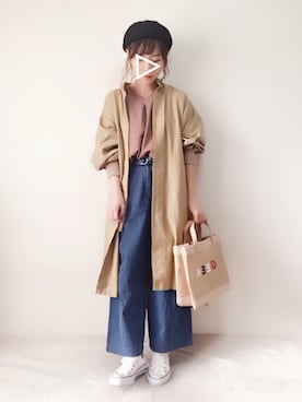 「Honeys（ハニーズ）のアイテム」を使った、yumi.さん（レディース・151cm）の春コーディネート