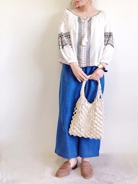 「Honeys（ハニーズ）のアイテム」を使った、yumi.さん（レディース・151cm）の春コーディネート