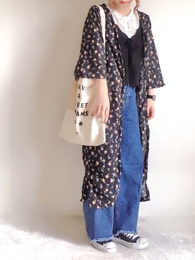 「FREE'S MART（フリーズマート）のアイテム（バッグ）」を使った、yumi.さん（レディース・151cm）の春コーディネート