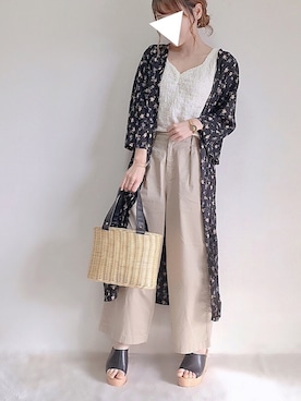 「IL BISONTE（イルビゾンテ）のアイテム」を使った、yumi.さん（レディース・151cm）の夏コーディネート