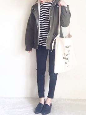 「FREE'S MART（フリーズマート）のアイテム（バッグ）」を使った、yumi.さん（レディース・151cm）の冬コーディネート