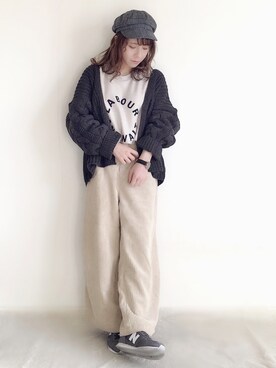 「Honeys（ハニーズ）のアイテム」を使った、yumi.さん（レディース・151cm）の冬コーディネート