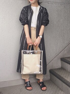 「SENSE OF PLACE by URBAN RESEARCH（センスオブプレイスバイアーバンリサーチ）のアイテム（その他アウター）」を使った、yumi.さん（レディース・151cm）の春コーディネート