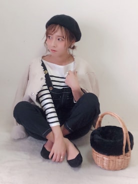 「SENSE OF PLACE by URBAN RESEARCH（センスオブプレイスバイアーバンリサーチ）のアイテム（ノーカラージャケット）」を使った、yumi.さん（レディース・151cm）の秋コーディネート