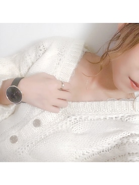 「袖ボリューム」｜「アイテム（腕時計）」を使った、yumi.さん（レディース・151cm）の秋コーディネート