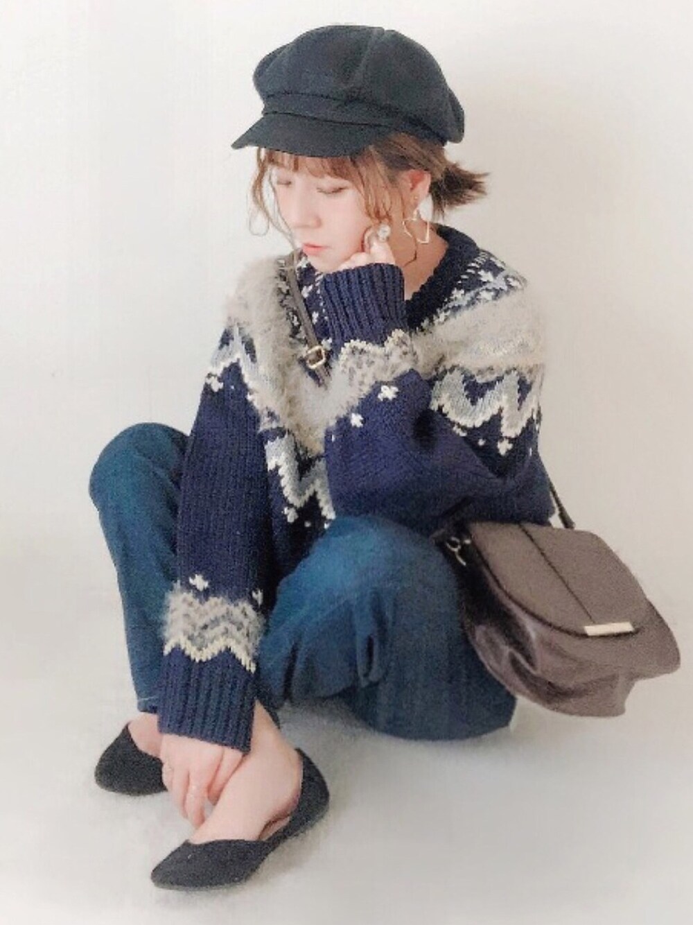 KBF - 新品▷KBF＊WEB限定　フェアアイルニット   NAVY KBF（ケイビーエフ）の「WEB限定 フェアアイルニット（ニット