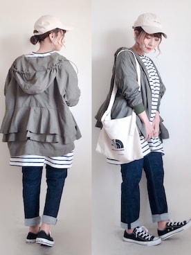 「SEVENDAYS=SUNDAY（セブンデイズサンデイ）のアイテム（パンツ）」を使った、yumi.さん（レディース・151cm）の春コーディネート