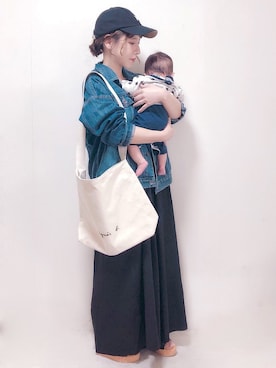 「coca（coca）（コカ）のアイテム（帽子）」を使った、yumi.さん（レディース・151cm）の春コーディネート