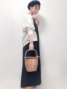 「KBF（ケイビーエフ）のアイテム（オールインワン・サロペット）」を使った、yumi.さん（レディース・151cm）の春コーディネート