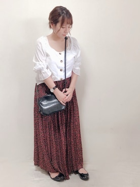 「Samansa Mos2（サマンサ モスモス）のアイテム」を使った、yumi.さん（レディース・151cm）の夏コーディネート