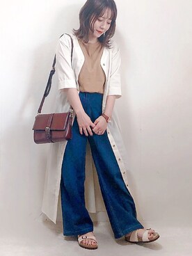 「GRL（グレイル）のアイテム（リング）」を使った、yumi.さん（レディース・151cm）の夏コーディネート