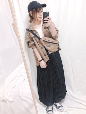 「GRL（グレイル）のアイテム（リング）」を使った、yumi.さん（レディース・151cm）の夏コーディネート