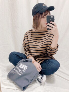 「mercibeaucoup,（メルシーボークー）のアイテム」を使った、yumi.さん（レディース・151cm）の秋コーディネート