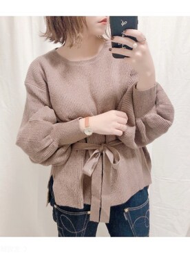 「mercibeaucoup,（メルシーボークー）のアイテム」を使った、yumi.さん（レディース・151cm）の秋コーディネート