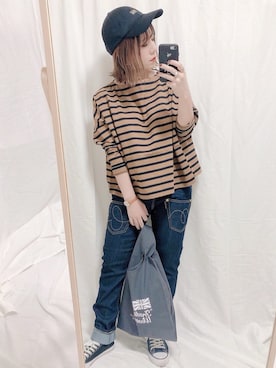 「mercibeaucoup,（メルシーボークー）のアイテム」を使った、yumi.さん（レディース・151cm）の秋コーディネート