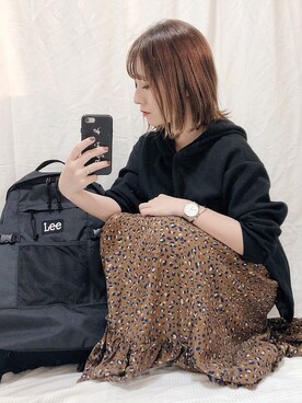 yumi.さんの「MA03-01　ロゴiPhoneケース」を使ったコーディネート