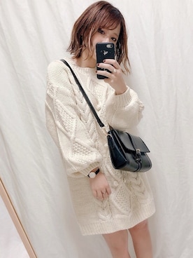 「FOSSIL（フォッシル）のアイテム（アナログ腕時計）」を使った、yumi.さん（レディース・151cm）の秋コーディネート