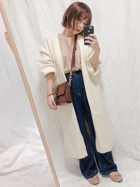 「SEVENDAYS=SUNDAY（セブンデイズサンデイ）のアイテム」を使った、yumi.さん（レディース・151cm）の秋コーディネート