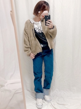 「URBAN RESEARCH Sonny Label（アーバンリサーチサニーレーベル）のアイテム（ブルゾン）」を使った、yumi.さん（レディース・151cm）の秋コーディネート