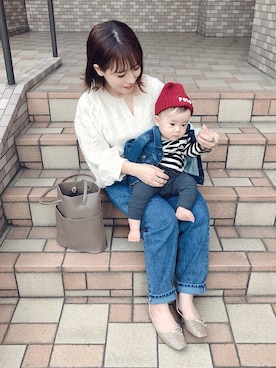 「GAP（ギャップ）のアイテム（ジャケット/アウター）」を使った、yumi.さん（レディース・151cm）の秋コーディネート