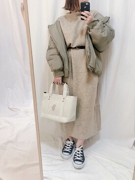 「reca（レカ）のアイテム（ジャケット/アウター）」を使った、yumi.さん（レディース・151cm）の秋コーディネート