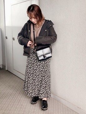 「URBAN RESEARCH Sonny Label（アーバンリサーチサニーレーベル）のアイテム（ダウンジャケット/コート）」を使った、yumi.さん（レディース・151cm）の冬コーディネート
