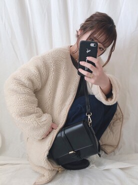 「NOLLEY’S（ノーリーズ）のアイテム（ジャケット/アウター）」を使った、yumi.さん（レディース・151cm）の冬コーディネート