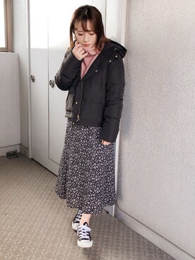 「URBAN RESEARCH Sonny Label（アーバンリサーチサニーレーベル）のアイテム（ダウンジャケット/コート）」を使った、yumi.さん（レディース・151cm）の冬コーディネート